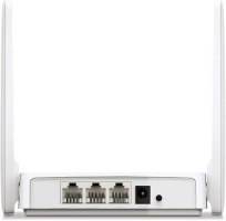 ראוטר Mercusys AC1200 Wireless Dual Band AC10 – מבט על גב הראוטר עם חיבורי LAN, WAN וכפתורים