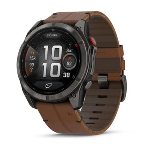 גרמין פניקס 8 פרו Garmin Fenix 8 AMOLED PRO Sapphire Carbon Grey DLC Titanium 51mm