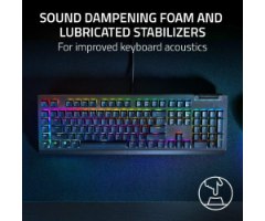 מקלדת גיימינג RAZER BlackWidow V4 X Green Mechanical Switch