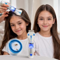 מסרק חשמלי להסרת כינים עם מסנן מובנה לטיפול ללא מגיע ידיים דגם V-COMB A1