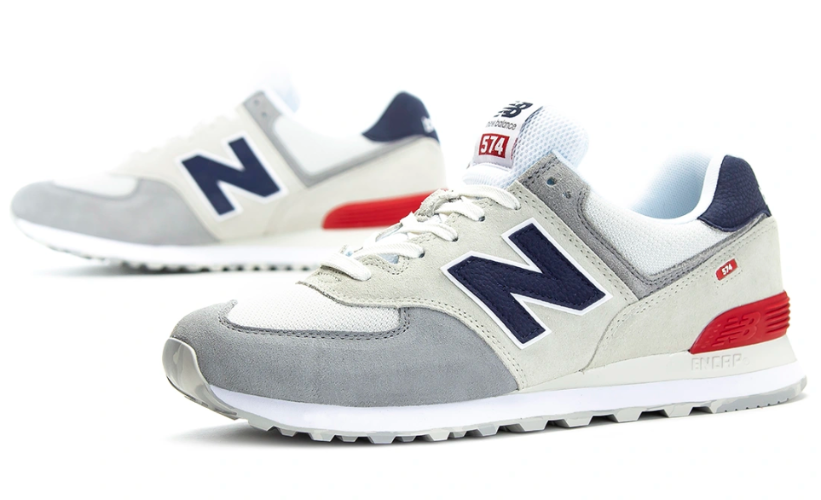 נעלי ניו בלאנס New Balance 574 לבן כחול