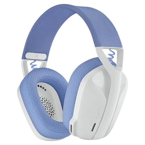 אוזניות קשת אלחוטיות לגיימינג Logitech G435 Lightspeed צבע לבן
