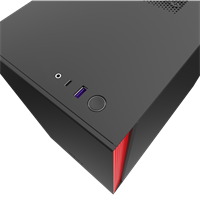 מארז מחשב NZXT H210 Matte Black/Red