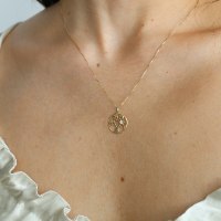 שרשרת ותליון זהב עץ החיים ויהלום