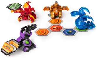 Bakugan Baku-Gear 4-Pack, Trox Ultra with Baku-Gear and Pegatrix Ultra