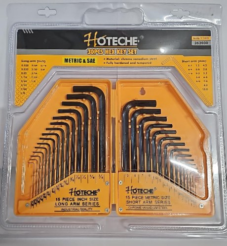 סט 03 מפתחות אלן מ- 1 מ''מ עד 07 מ''מ HOTECHE