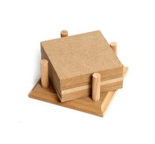 מתקן לתחתיות MDF עם 6 תחתיות מרובעות