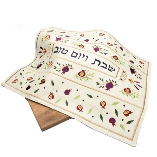 כיסוי לחלות רקום - ראש השנה