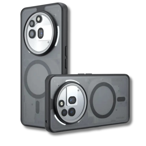 כיסוי מט שחור עם תמיכה ב- Magsafe ל- Nothing Phone 3A Pro