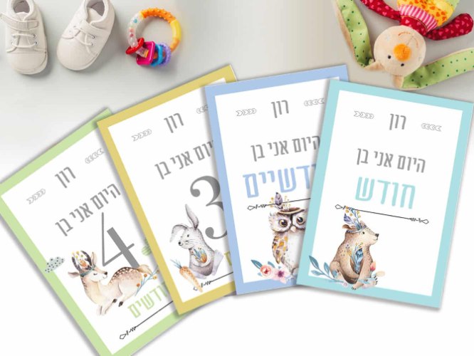 גלויות לתיעוד השנה הראשונה של התינוק