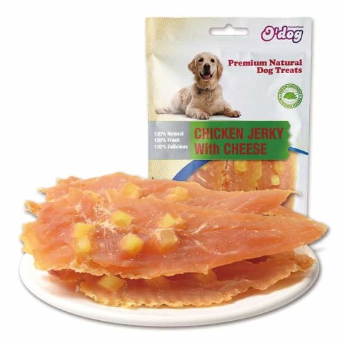 חטיף לכלב חזה עוף עם גבינה אודוג | 100 גרם