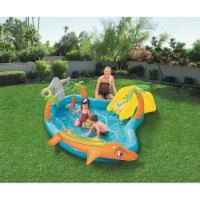 בריכה מתנפחת לילדים (280X25787 סמ) דולפין כריש + מגלשה 53067 מבית Bestway