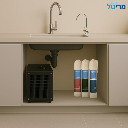 קול & קלין - מערכת מים קרים ופושרים, ברז משולב וסינון 3 שלבים