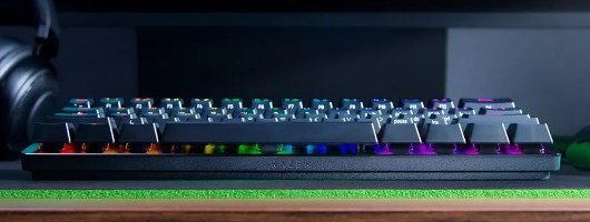 מקלדת גיימינג אופטית חוטית Razer Huntsman Mini Purple Switch בתצורת 60% עם RGB – תמונה 4