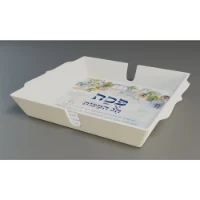 סט 3 חלקים צלחת פסח + מגש + קערת חרוסת מלמין דגם ירושלים