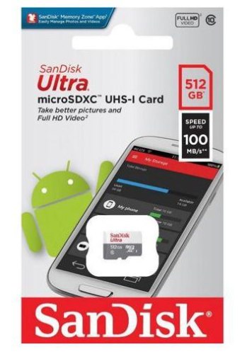 כרטיס זכרון 512GB סנדיסק - SDSQUNR