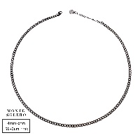 Cono necklace Black 4mm