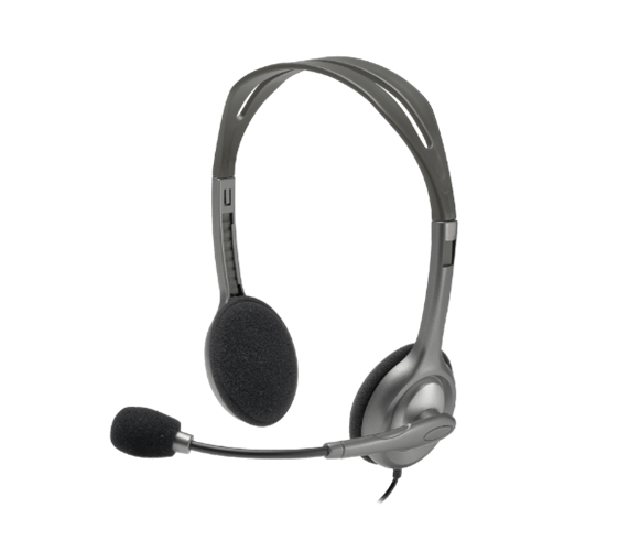 אוזניות לוגיטק MIC + Headset H110 DUAL PL PLUG