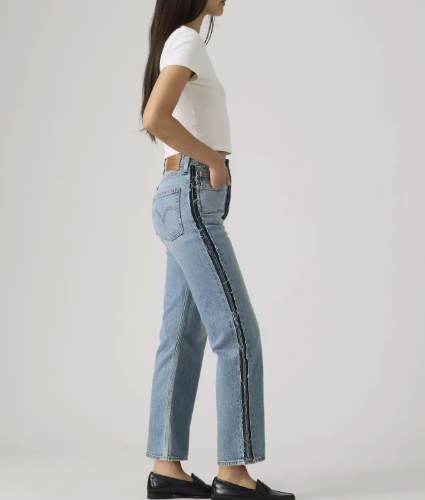 ג'ינס 005LG-0000 Ribcage Deconstructed Ankle Women'