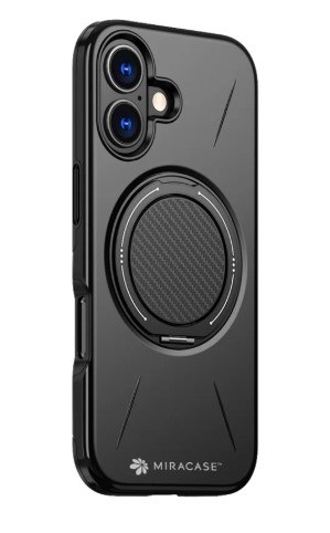 קייס פלסטיק לטלפון נייד מירקייס עבור iPhone 17 שחור