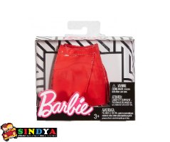 ברבי - ביגוד - חצאית עור אדומה - Barbie FPH26