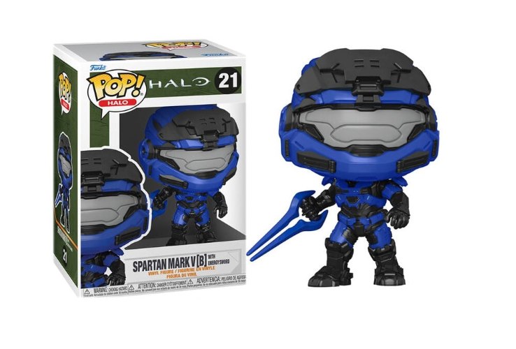 בובת פופ #21 Funko POP! Halo: Spartan Mark V [B] w/Blue ESword