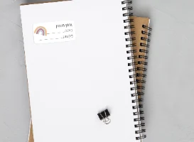 מדבקות שם אישיות למחברת בית ספר