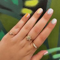 טבעת יהלומים מעוצבת בסגנון טוויסט 0.18 קראט