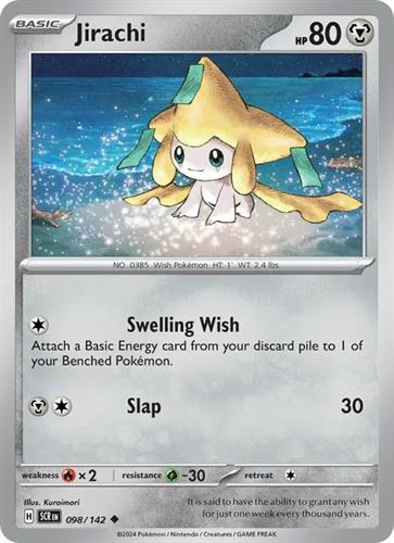 קלף בודד single פוקימון - jirachi - Stellar Crown - 098/142