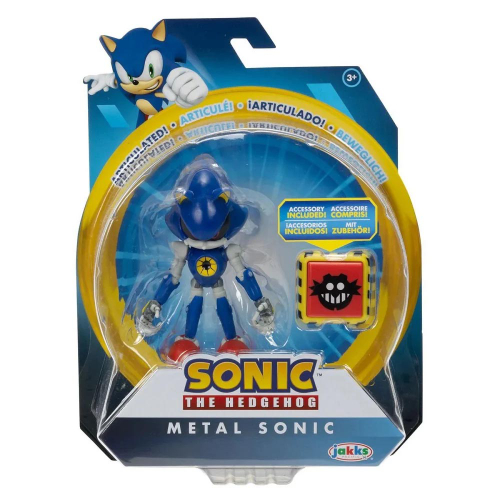 סוניק - בובת מטאל  כחול 9 ס"מ - SONIC THE HEDGEHOG  METAL SONIC