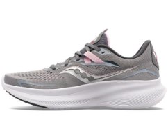 SAUCONY | סאקוני - SAUCONY RIDE 15 WIDE סאקוני רייד 15 צבע כסוף ורוד| נשים