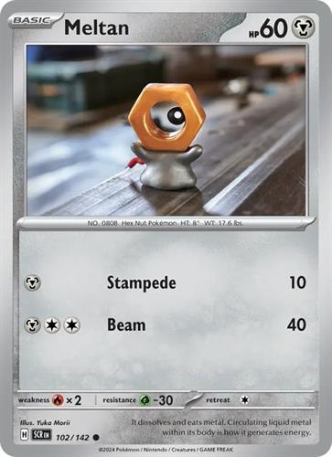 קלף בודד single פוקימון - meltan - Stellar Crown - 102/142