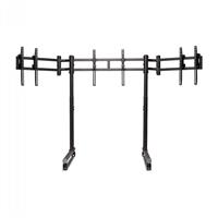 מעמד מסך Next Level Racing Round Tube Freestanding Triple Monitor Stand