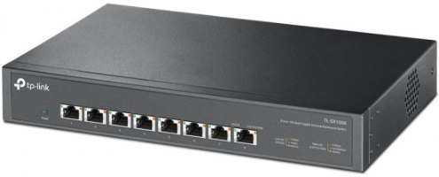 מתג 8 יציאות Tp-Link 10G Multi Gigabit Desktop Rackmount TL-SX1008 V1 – חזית המתג עם 8 יציאות רשת
