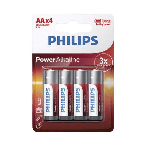 סט 4 סוללות Philips AA