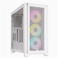 מארז CORSAIR iCUE 4000D RGB AIRFLOW Mid Tower White