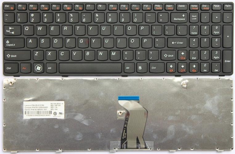 מקלדת להחלפה במחשב נייד לנובו Lenovo G770 G780 keyboard replacment 25-010793 V-117020AS1-US