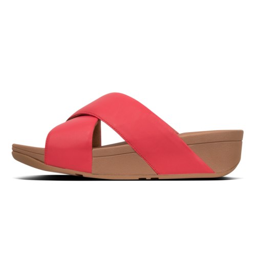 לולו קרוס סלייד אדום בהיר פיטפלופ FITFLOP