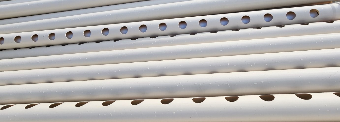 צינור הידרופוני U-PVC צבע לבן לבנייה עצמית DIY: קוטר 6 צול אורך 4 מטר ...