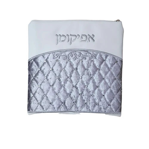 כיסוי אפיקומן דמוי עור וקטפה + רוכסן דגם fin