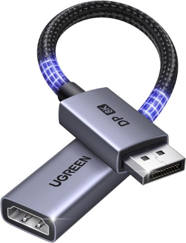 מתאם  UGREEN Displayport 1.4 DP to HDMI Adapter 8K 60Hz Converter,Uni-Directional