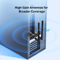 כרטיס רשת Tp-Link Archer TX50E AX3000 Wi-Fi 6 – USB כרטיס רשת במארז מחשב עם שתי אנטנות שחורות לכיסוי אלחוטי