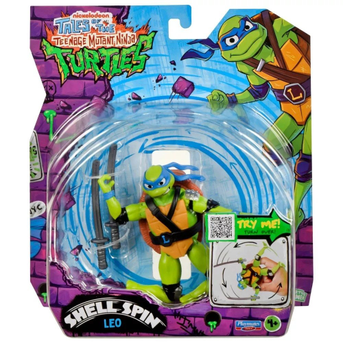 צבי הנינג'ה - דמות רפאל עם שריון מסתובב - Turtles Teenage Mutant Ninja Shell Spin Raphael