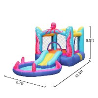 מתנפח מים עם מגלשה תמנון W63104 מבית Doctor Dolphin