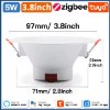 קטן 5W - קוטר 9.7 ס״מ - ספוט לד חכם WIFI TUYA שקוע גבס לבית חכם נשלט ע״י אפליקציה