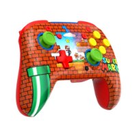 בקר גיימינג אלחוטי Turtle Beach Rematch Wireless Controller Mario Bricks for Nintendo Switch – בקר משחק בודד אדום עם עיצוב