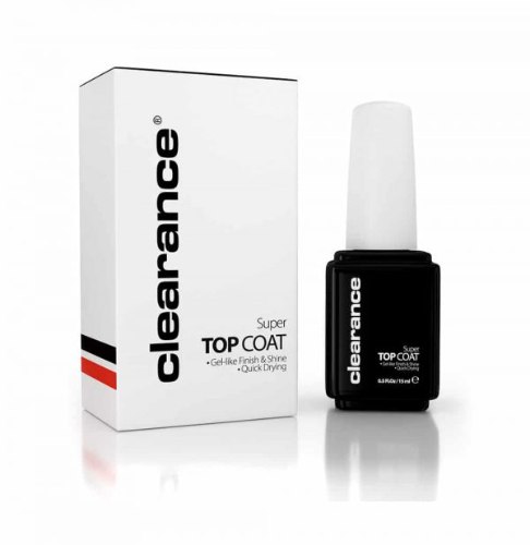 Clearance - Super Top Coat קלירנס מייבש לק סופר שייני טופקוט 15 מ"ל