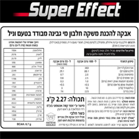 אבקת החלבון מי גבינה Super Effect - ISO ONE 