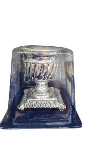מלחיה לשבת טבולה בכסף דגם אלכסון -מורשת