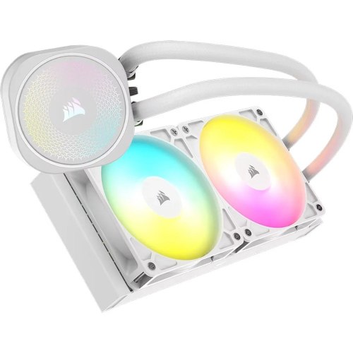 קירור נוזלי למעבד קורסייר Corsair NAUTILUS 240 RS ARGB בצבע לבן